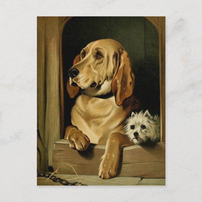 Carte Postale Tableau vintage : Dignité et impudence (Devant)