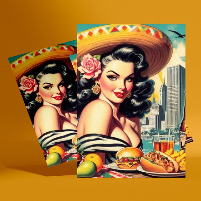 Carte Postale Tableau vintage Latina (Créateur téléchargé)
