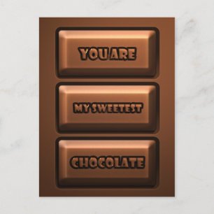 Carte Postale Tablet chocolat