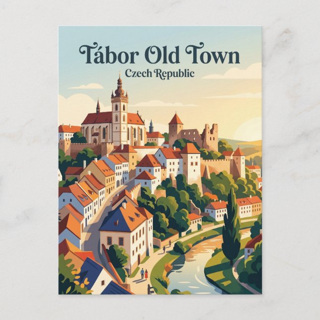 Carte Postale Tábor République tchèque (Devant)