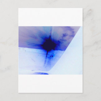 Carte Postale tache d'encre bleue et noire