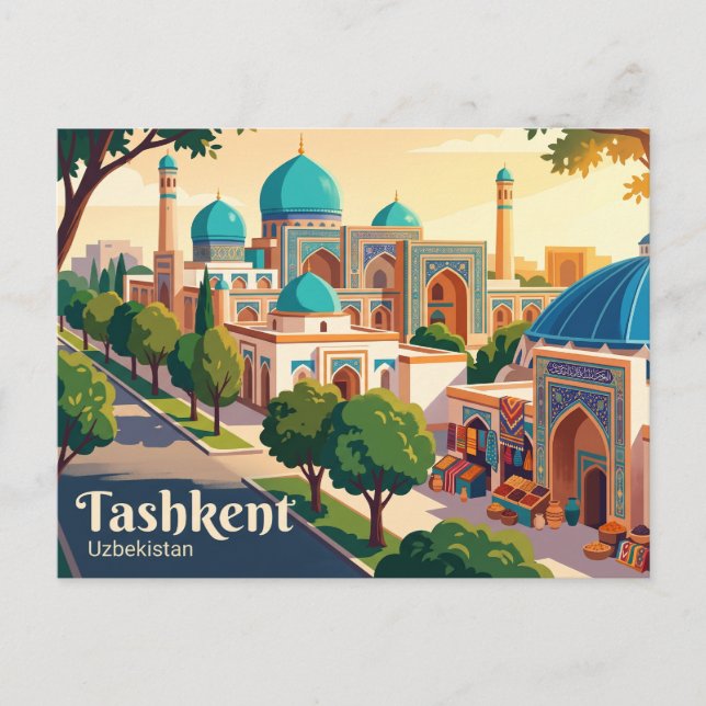 Carte Postale Tachkent, Ouzbékistan (Devant)