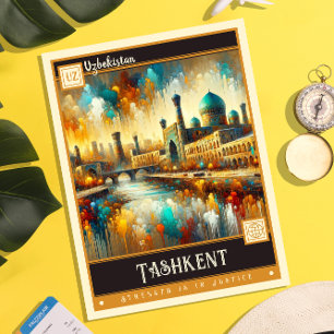 Carte Postale Tachkent, Ouzbékistan   Peinture Vintage