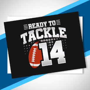 Carte Postale Tackle 14e anniversaire 14 ans Anniversaire de cou