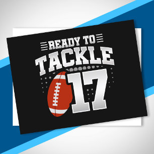 Carte Postale Tackle 17e anniversaire 17 ans Anniversaire de cou