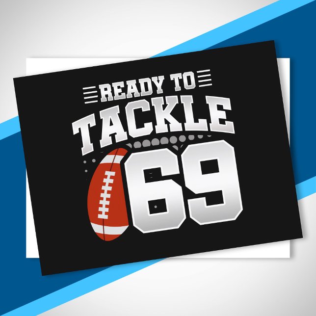 Carte Postale Tackle 69e Anniversaire 69 Ans Couple Marié (Créateur téléchargé)