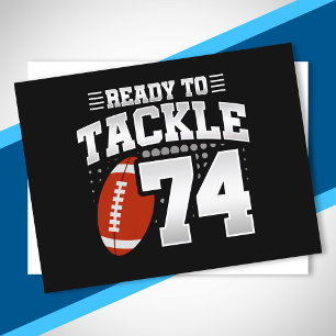Carte Postale Tackle 74e anniversaire 74 ans Anniversaire de mar