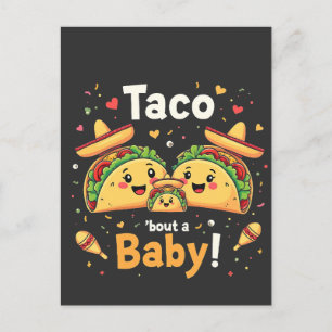 Carte Postale Taco Bout a Baby Pregnancy Faire-part