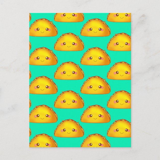 Carte Postale Taco de boeuf haché mexicain (Devant)