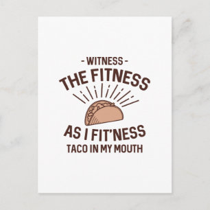 Carte Postale Taco Fitness