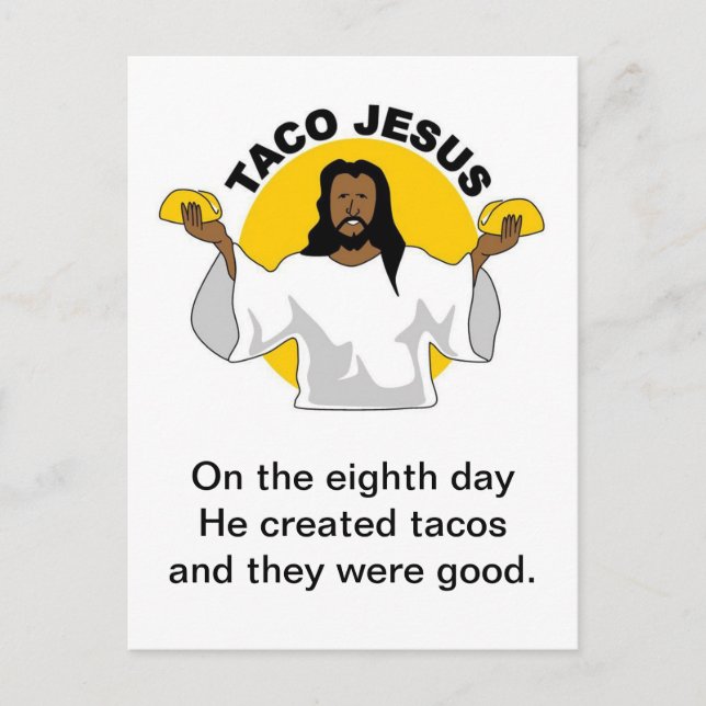 Carte postale Taco Jesus (Devant)