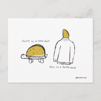 carte postale taco shell