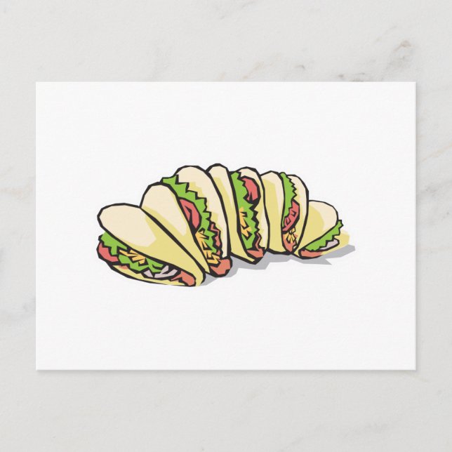 Carte Postale tacos (Devant)