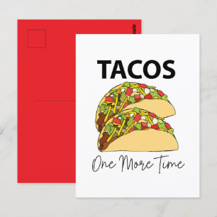 Carte Postale Tacos encore une fois Nourriture mexicaine Taco