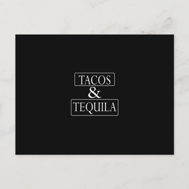 Carte Postale Tacos et Tequila (Devant)