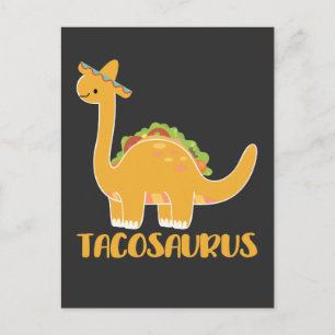 Carte Postale Tacosaurus Cinco de Mayo Funny Taco Dinosaur