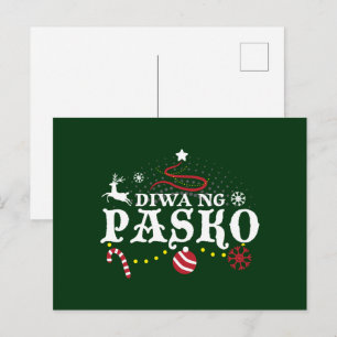Carte Postale Tagalog de Noël aux Philippines - Diwa ng Pasko
