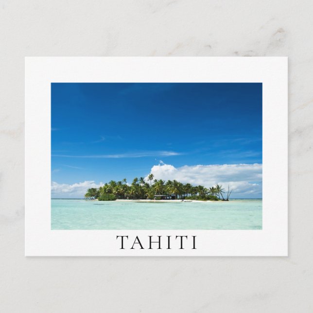 Carte Postale Tahiti, île tropicale dans le pacifique (Devant)