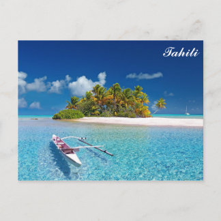 Carte Postale Tahiti Tropical Beach Travel Photo