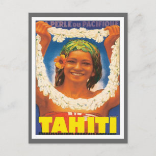 Carte Postale Tahiti vintage