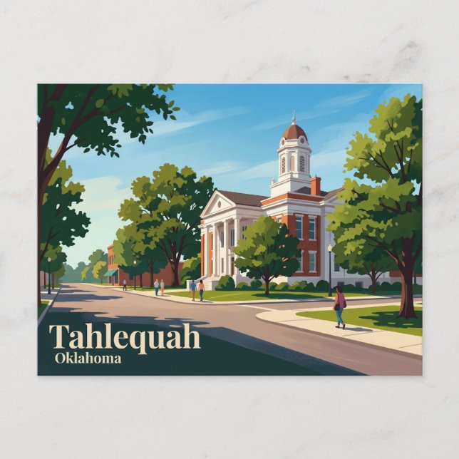 Carte Postale Tahlequah États-Unis (Devant)