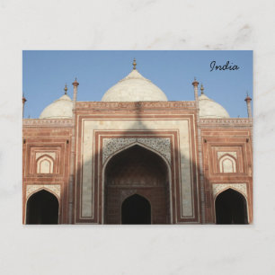 Carte Postale tai mahal dôme ombre