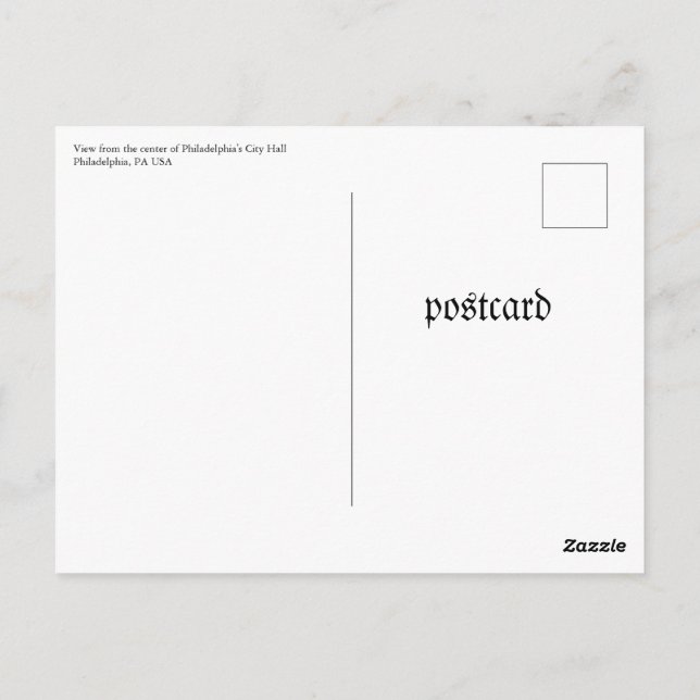 Carte postale, Taille : Carte postale standard, Pa (Dos)