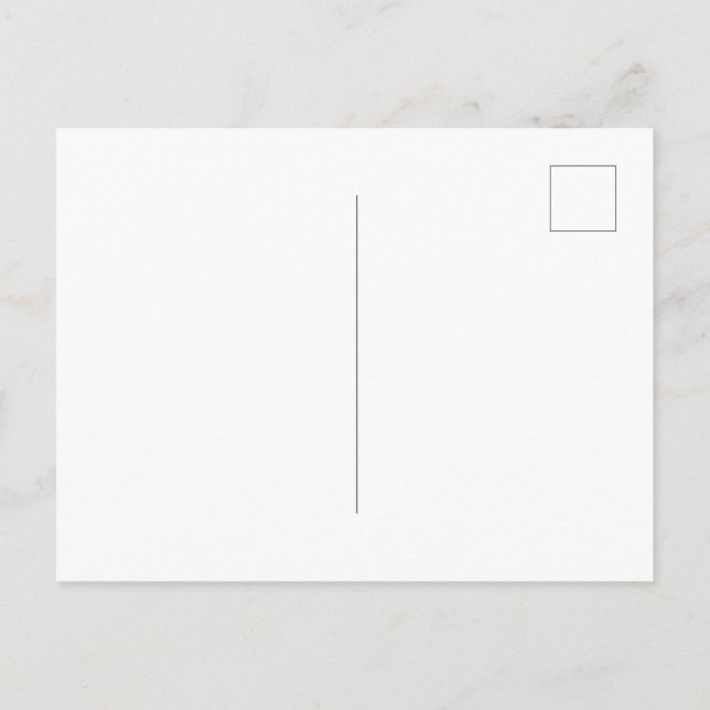 Carte postale, Taille : Carte postale standard, Pa (Dos)