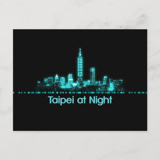 Carte Postale Taïpei Skyline