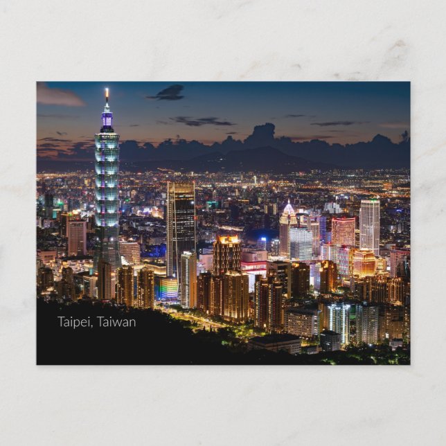 Carte Postale Taipei, Taiwan (Devant)