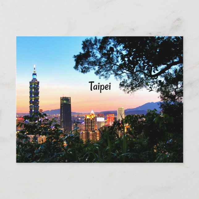 Carte Postale Taipei, Taïwan (Devant)