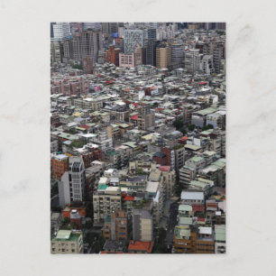 Carte Postale Taipei ville Taïwan vue aérienne