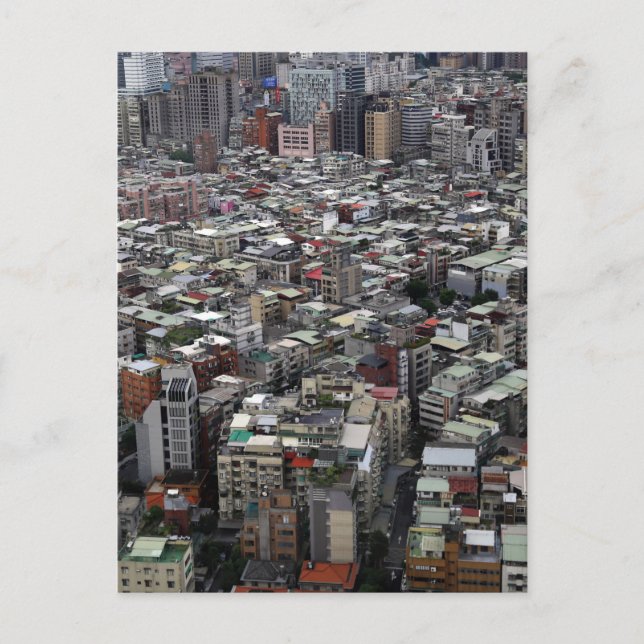 Carte Postale Taipei ville Taïwan vue aérienne (Devant)