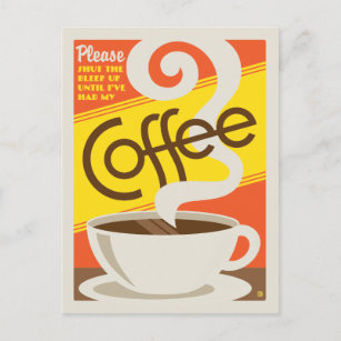 Carte Postale Tais-toi café