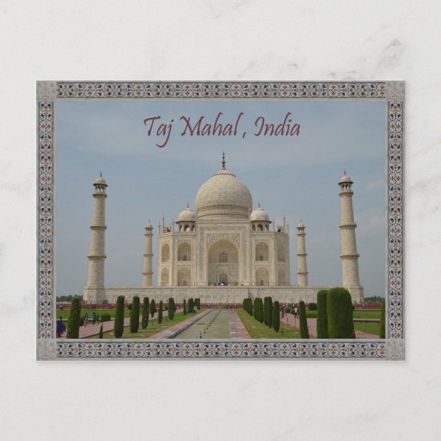 CARTE POSTALE TAJ MAHAL (Devant)