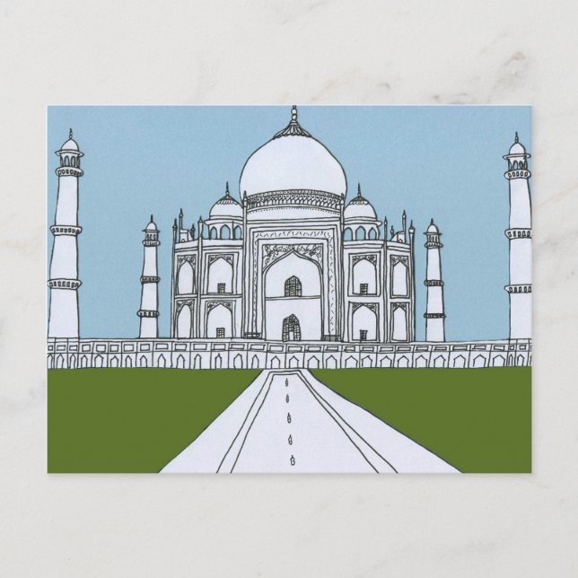 Carte Postale Taj Mahal (Devant)