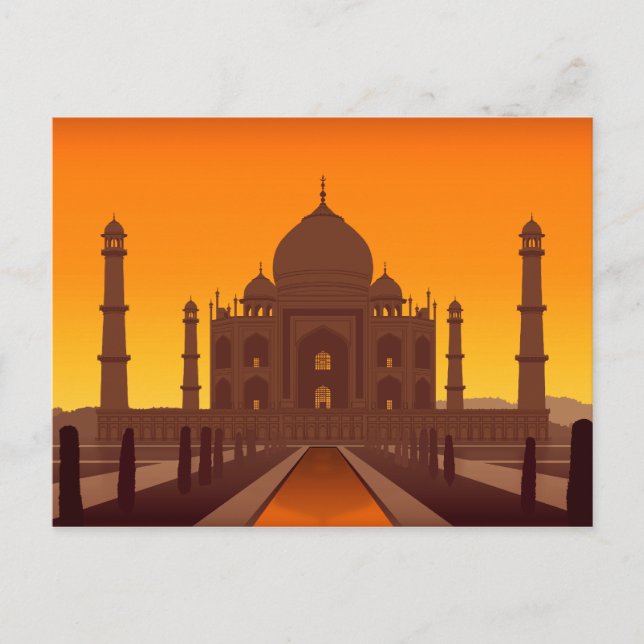 Carte postale Taj Mahal (Devant)