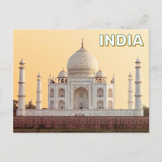 Carte Postale Taj Mahal À Agra, Inde (Devant)