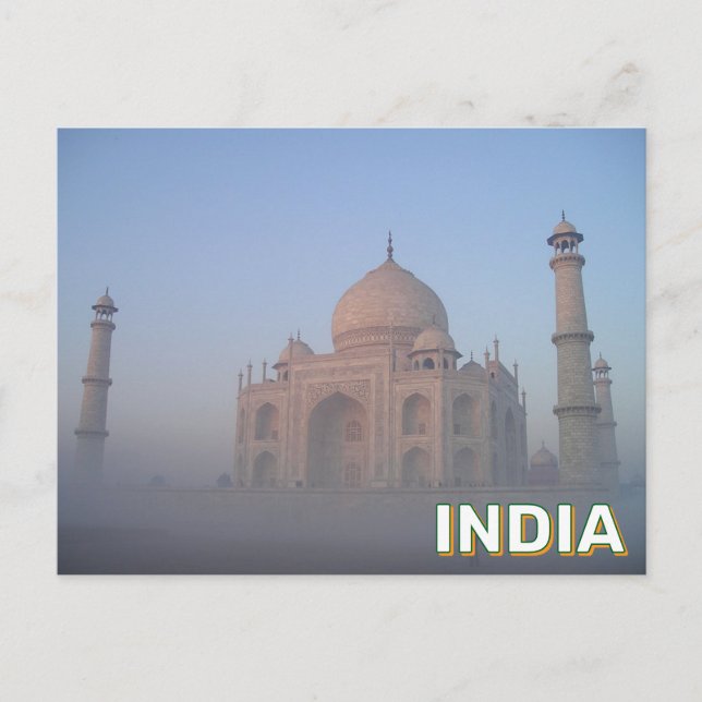 Carte Postale Taj Mahal À Agra, Inde (Devant)