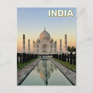 Carte Postale Taj Mahal À Agra, Inde