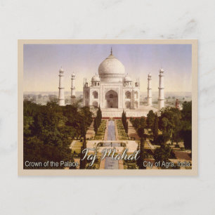 Carte Postale Taj Mahal Agra Inde