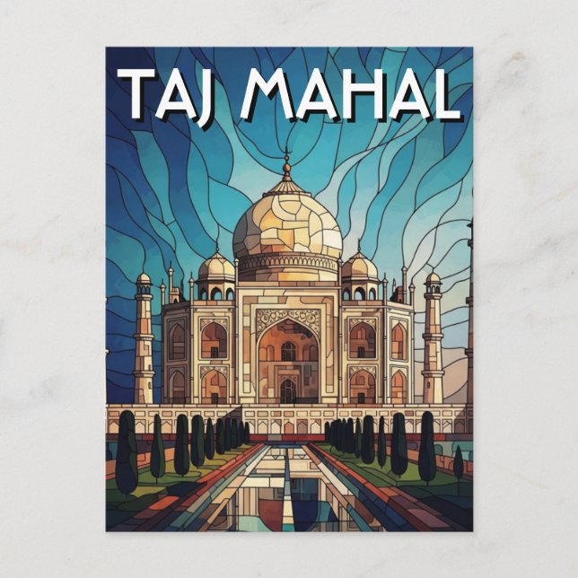 Carte Postale Taj Mahal Agra Inde Voyage (Devant)