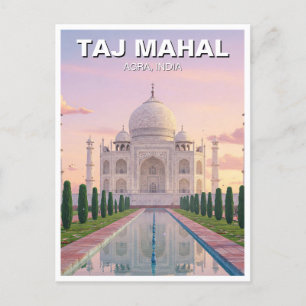 Carte Postale Taj Mahal Agra Inde Voyage Souvenir