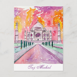 Carte Postale Taj Mahal Inde