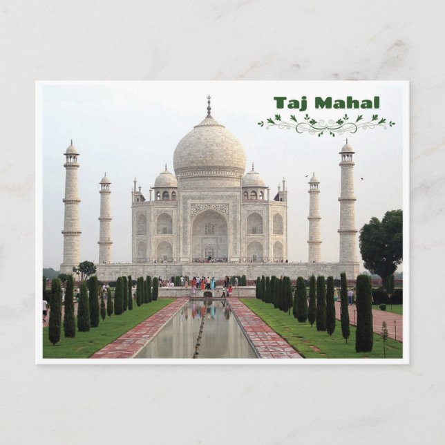 Carte Postale Taj Mahal - Inde (Devant)