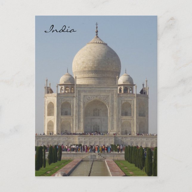 Carte Postale taj mahal inde (Devant)