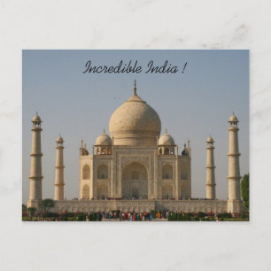 Carte Postale taj mahal inde