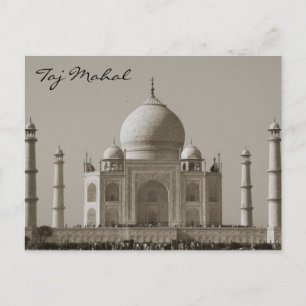 Carte Postale taj mahal sepia