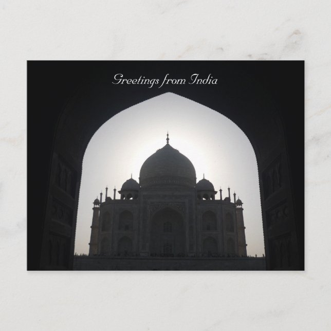 Carte Postale taj mahal shadow (Devant)
