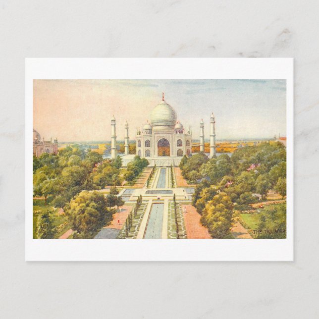 Carte Postale Taj Mahal vintage  (Devant)